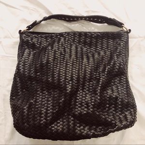 Deux Lux large basket weave purse